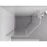 Mexen Exo-R Pentagonal Hinged Shower Cabin 100 x 90 cm, Transparent, Chrome - 812-100-090-01-00
