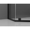 Mexen Exo-R pentagonal pivot shower cabin 100 x 80 cm, transparent, black - 812-100-080-70-00