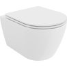 Mexen Carmen Rimless toilet bowl with slim soft-closing seat, duroplast, white gloss - 30880300