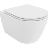 Mexen Carmen Rimless WC bowl with slim soft-close seat, duroplast, white gloss - 30880300
