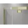 Mexen Exo Pentagonal Hinged Shower Enclosure 100 x 90 cm, Transparent, Gold - 812-100-090-50-00