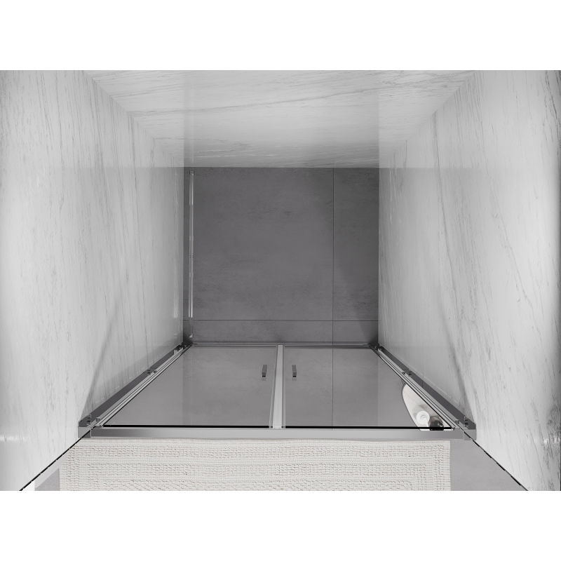 Mexen Exo double swing shower doors 110 cm, transparent, chrome - 814-110-000-01-00