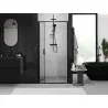 Mexen Exo folding shower door 110 cm, transparent, black - 816-110-000-70-00
