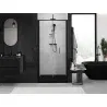 Mexen Exo folding shower door 110 cm, transparent, black - 816-110-000-70-00