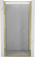 Mexen Exo-F folding shower door 110 cm, transparent, gold - 816-110-000-50-00