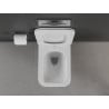 Mexen Cube Rimless toilet bowl with a slim soft close toilet seat, Thermosetting polymer, White - 30924000
