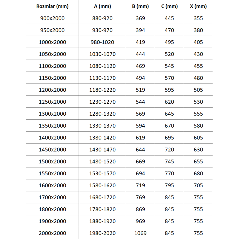 Mexen Exo Sliding Shower Door 110 cm, Transparent, Black - 8151-110-000-70-00