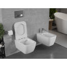 Mexen Margo Rimless WC Bowl with Slim Soft-Close Seat, Duroplast, Glossy White - 30420900