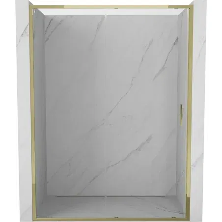 Mexen Exo sliding shower door 180 cm, transparent, gold - 8151-180-000-50-00