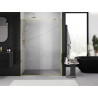 Mexen Exo-S sliding shower door 200 cm, transparent, gold - 8151-200-000-50-00