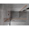 Mexen Mist-H T pivot shower cabin left 100 x 75 cm, transparent, brushed copper - 8A5T-100-075-65-00-L
