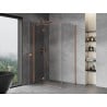 Mexen Mist-H T Left Swing Shower Cabin 110 x 85 cm, Transparent, Brushed Copper - 8A5T-110-085-65-00-L