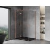 Mexen Mist-H T left hinged shower enclosure 95 x 120 cm, transparent, brushed copper - 8A5T-095-120-65-00-L