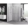 Mexen Exo swing shower cabin 110 x 75 cm, transparent, chrome - 814-110-075-01-00