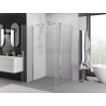 Mexen Exo swing shower cabin 110 x 75 cm, transparent, chrome - 814-110-075-01-00