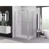 Mexen Exo-B Duo swing shower cabin 110 x 95 cm, transparent, chrome - 814-110-095-01-00