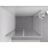 Mexen Exo-B Duo swing shower cabin 110 x 95 cm, transparent, chrome - 814-110-095-01-00