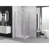 Mexen Exo-B Duo 110 x 110 cm Hinged Shower Cabin, Transparent, Chrome - 814-110-110-01-00