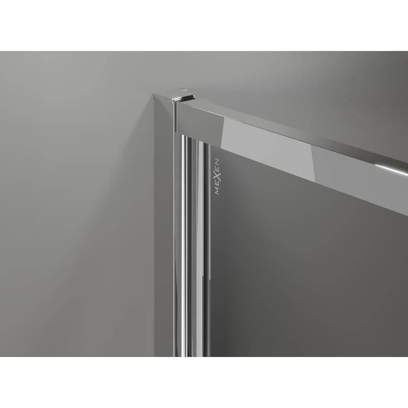 Mexen Exo-B Duo swing shower cabin 110 x 120 cm, transparent, chrome - 814-110-120-01-00
