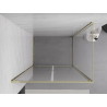Mexen Exo-B Duo hinged shower enclosure 90 x 110 cm, transparent, gold - 814-090-110-50-00