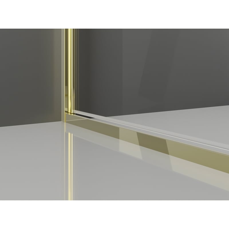 Mexen Exo-B Duo swing shower cabin 110 x 110 cm, transparent, gold - 814-110-110-50-00