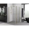 Mexen Exo hinged shower cabin 120 x 95 cm, transparent, gold - 814-120-095-50-00