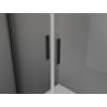 Mexen Exo-B Duo pivot shower cabin 120 x 90 cm, transparent, black - 814-120-090-70-00