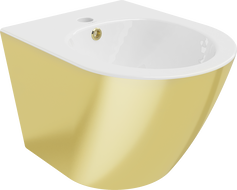 Mexen Lena wall hung bidet, White/Gold - 35224806