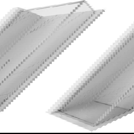 Mexen Exo folding shower enclosure 80 x 110 cm, transparent, chrome - 816-080-110-01-00