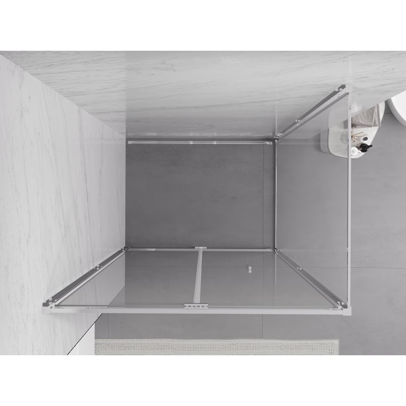 Mexen Exo-F folding shower cabin 80 x 120 cm, transparent, chrome - 816-080-120-01-00