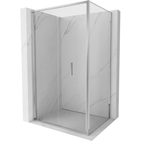 Mexen Exo-F folding shower cabin 120 x 100 cm, transparent, chrome - 816-120-100-01-00