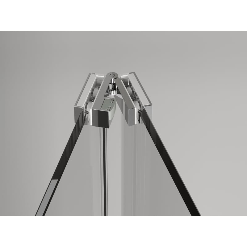 Mexen Exo-F folding shower enclosure 120 x 120 cm, transparent, chrome - 816-120-120-01-00
