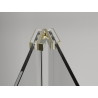Mexen Exo-F foldable shower cabin 70 x 110 cm, transparent, gold - 816-070-110-50-00