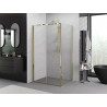 Mexen Exo-F foldable shower cabin 70 x 110 cm, transparent, gold - 816-070-110-50-00