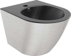 Mexen Lena wall hung bidet, Black matt/Silver line pattern - 35224873