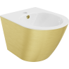 Mexen Lena hanging bidet, white/gold line pattern - 35224807