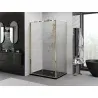 Mexen Exo folding shower cabin 110 x 70 cm, transparent, gold - 816-110-070-50-00