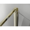 Mexen Exo-F folding shower enclosure 110 x 80 cm, transparent, gold - 816-110-080-50-00