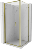Mexen Exo-F folding shower cabin 110 x 110 cm, transparent, gold - 816-110-110-50-00