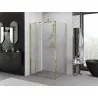 Mexen Exo folding shower cabin 120 x 70 cm, transparent, gold - 816-120-070-50-00