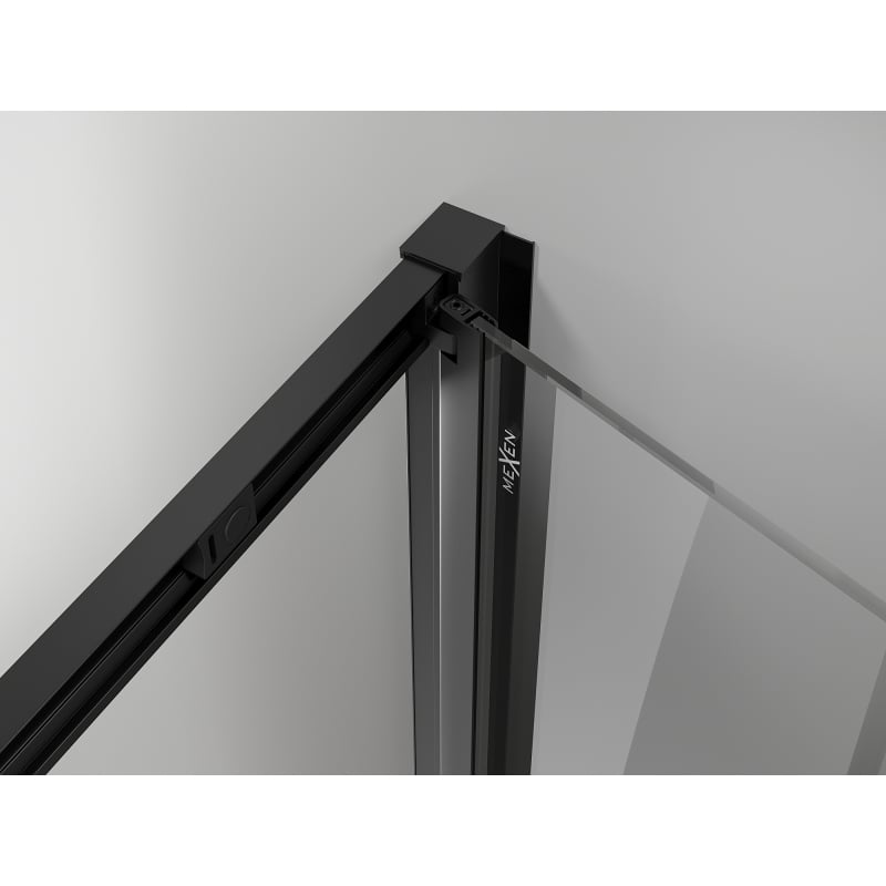 Mexen Exo-F folding shower cabin 100 x 110 cm, transparent, black - 816-100-110-70-00
