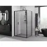 Mexen Exo folding shower cabin 110 x 80 cm, transparent, black - 816-110-080-70-00