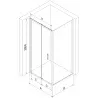 Mexen Exo folding shower cabin 110 x 80 cm, transparent, black - 816-110-080-70-00