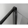Mexen Exo-F folding shower cabin 110 x 120 cm, transparent, black - 816-110-120-70-00