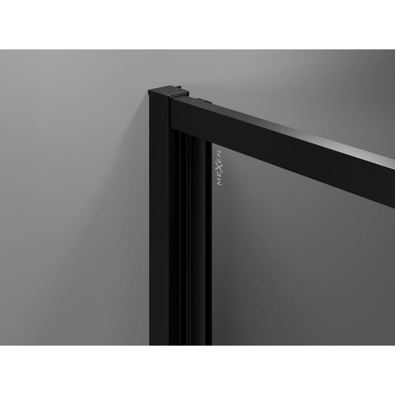 Mexen Exo folding shower enclosure 120 x 75 cm, transparent, black - 816-120-075-70-00