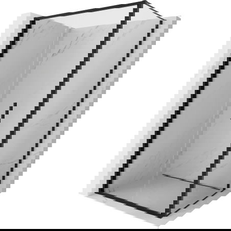 Mexen Exo folding shower cabin 120 x 85 cm, transparent, black - 816-120-085-70-00