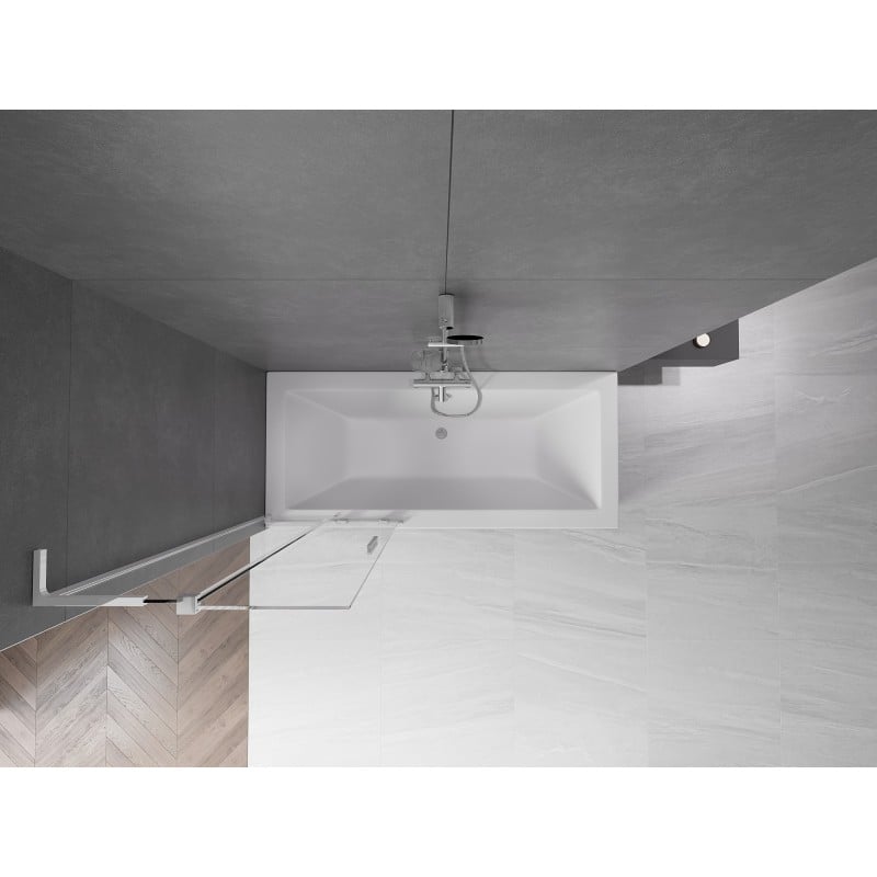 Mexen Velar L 2-panel sliding bath screen 70 x 150 cm, transparent, chrome - 896-070-003-01-01