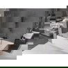Mexen Velar L 2-panel Sliding Bath Screen 70 x 150 cm, Transparent, Brushed Gun Gray - 896-070-003-01-66