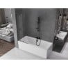 Mexen Velar L 2-panel sliding bathtub screen 70 x 150 cm, transparent, gun metal - 896-070-003-01-95