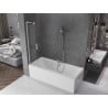 Mexen Velar L 2-wing sliding bath screen 70 x 150 cm, transparent, brushed nickel - 896-070-003-01-97